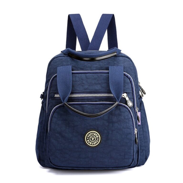 Convertible Waterproof Nylon Backpack Shoulder Bag With Side Pockets Mt0055 Meetiyou